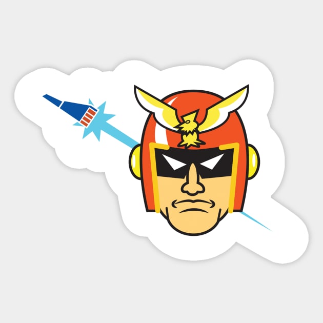 The Port Town Falcon Punchers Sticker by SPACE BOY STUDIOS